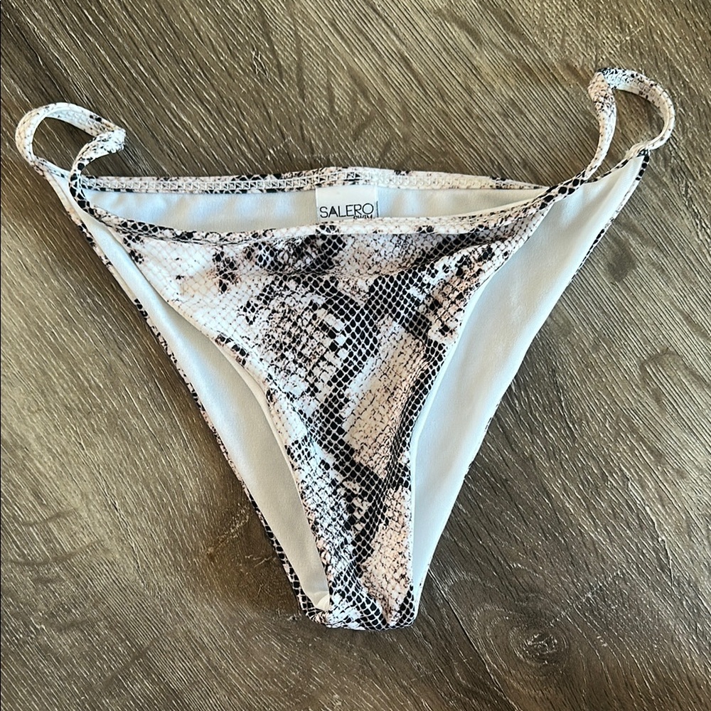 Crocodile print bikini bottom